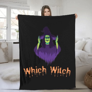 Discover Which Witch Fleece Blankets - Funny Halloween vaction