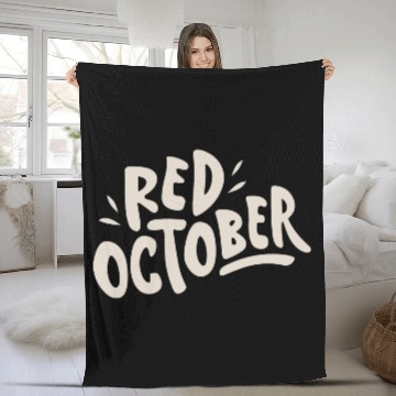 Discover red october phillies Fleece Blankets
