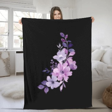 Discover Lavender beautyfull desing Fleece Blankets for girl
