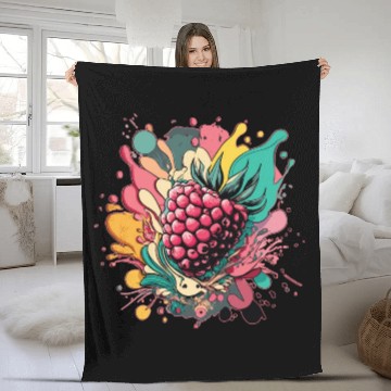 Discover Raspberry Fleece Blankets