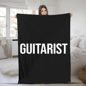Discover Band Guitarist Guitar Player Fleece Blankets