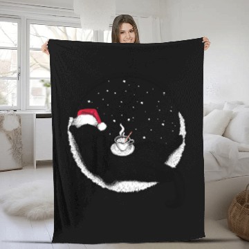 Discover Paws and Hot Chocolate (Ink) Fleece Blankets