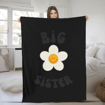 Discover Big sister design Fleece Blankets