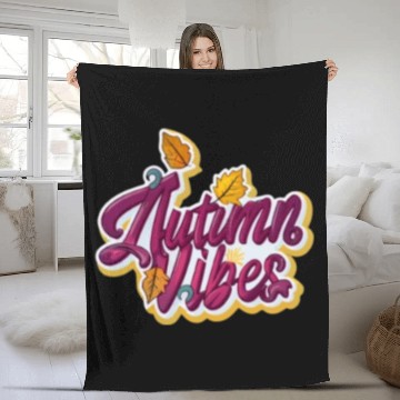 Discover Autumn Vibes Fleece Blankets