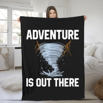 Discover Storm Chaser Sayings | Meteorology Lightning Gifts Fleece Blankets