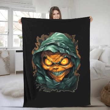 Discover Halloween Spooky Cartoon Mummy Fleece Blankets