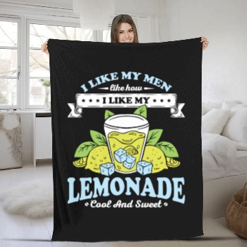Discover Lemonade Cool And Sweet Husband Wife Gift Fleece Blankets