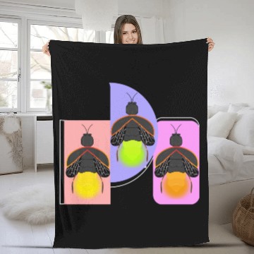 Discover Glowing Firefly Fleece Blankets