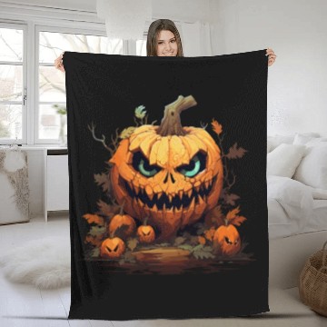 Discover Halloween - Jack-O-Lantern Fleece Blankets