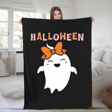 Discover CUTE GHOST Fleece Blankets