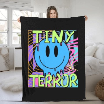Discover Tiny Terror Streetwear Fleece Blankets All Neon Colors