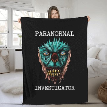 Discover Ghost Hunting Paranormal Investigator Fleece Blankets