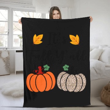 Discover It s Fall Y all Cute Gnomes Pumpkin Spice Season Fleece Blankets
