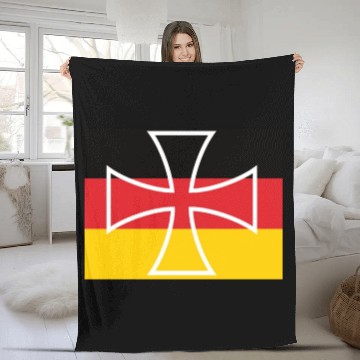 Discover Iron Cross Eisernes Kreuz Germany Fleece Blankets