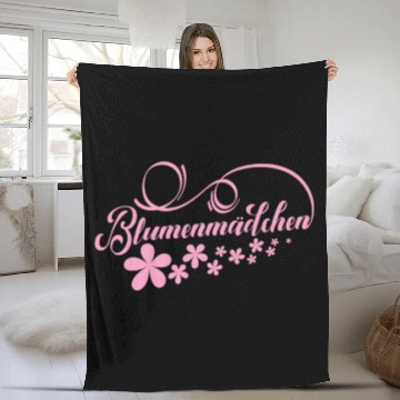 Discover Flower Girl Flower Child on Wedding Fleece Blankets