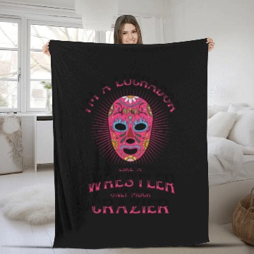 Discover Mexican Wrestling Wrestler Lucha Libre Mask Mexico Fleece Blankets