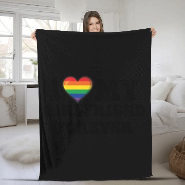Discover I Love My Girlfriend Forever Lgbtq Pride Fleece Blankets