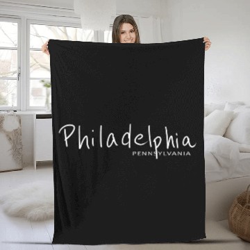 Discover Philadelphia Pennsylvania USA Fleece Blankets