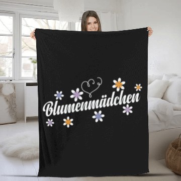 Discover Flower Girl scatter Basket Wedding Flowers Fleece Blankets