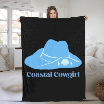 Discover Coastal Cowgirl Fleece Blankets