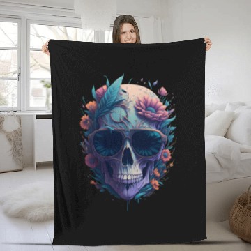 Discover Floral Skull | C13 Fleece Blankets