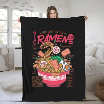 Discover The Anatomy of RAMEN Fleece Blankets