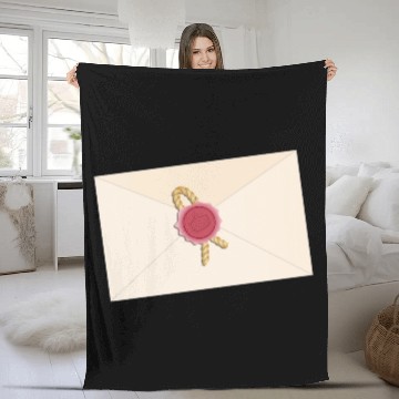 Discover closed envelope with seal Fleece Blankets