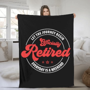 Discover Officially Retired nurse Fleece Blankets