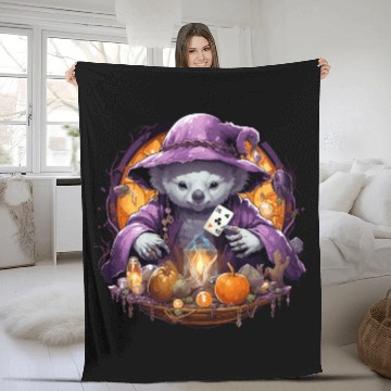 Discover Halloween Mysthical Mochi The Koala Fleece Blankets