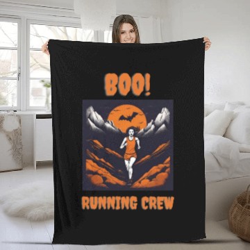 Discover Boo Running Crew Fleece Blankets