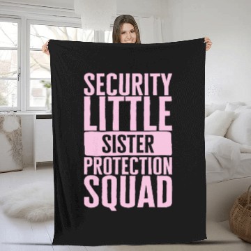Discover Siblings Fleece Blankets, Security Little Sister Protection
