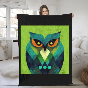 Discover Mod Owl: ScOwl Owl Fleece Blankets