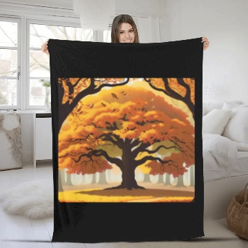 Discover Deep Forest Green Fleece Blankets
