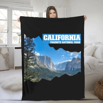Discover California – Yosemite National Park Fleece Blankets