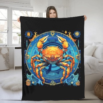 Discover Embrace Your Cancer Identity: Cancer Zodiac Fleece Blankets