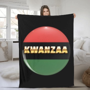 Discover Embracing Kwanzaa: Red, Green, and Black Pride. Fleece Blankets