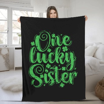 Discover One Lucky Sister St. Patrick's Day Fleece Blankets