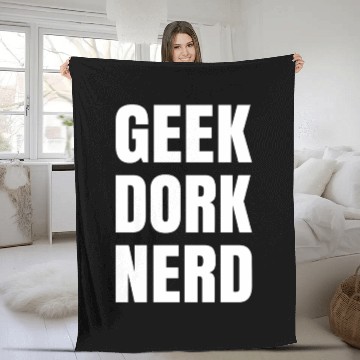 Discover Geek Dork Nerd Fleece Blankets