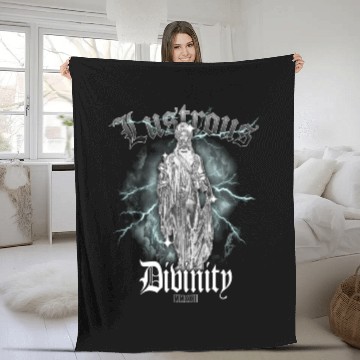 Discover Lustrous Divinity MMXXIII Streetwear Unique Fleece Blankets