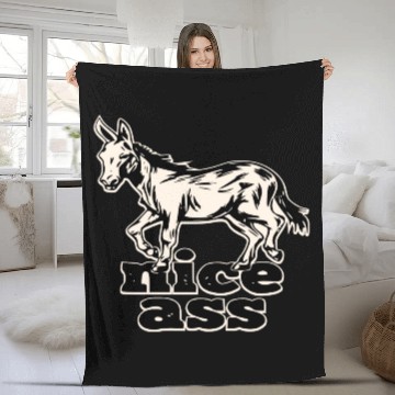 Discover Nice Ass ©WhiteTigerLLC.Com LIKE US ON FACEBOOK Fleece Blankets