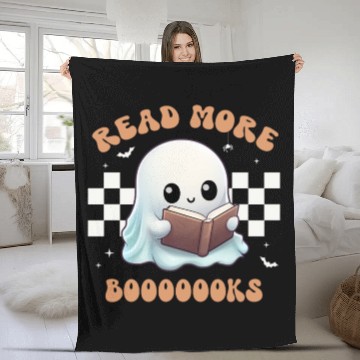 Discover Read More Booooks | Book Lover | Funny Teacher Fleece Blankets