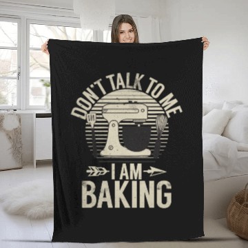 Discover Chef Dont Talk To Me I Am Baking Banana Breads Fleece Blankets