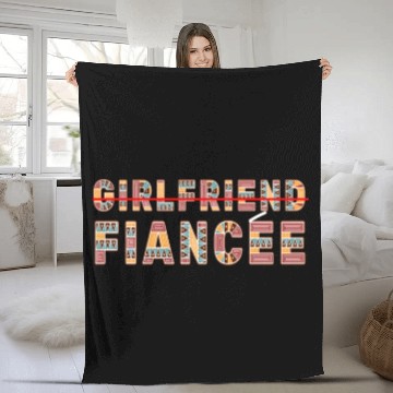 Discover Girlfriend Fiancee Couple Engagement Engaged Fleece Blankets