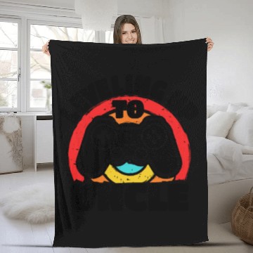 Discover Leveled Up To Uncle Gamer Gaming Future Uncle Fleece Blankets