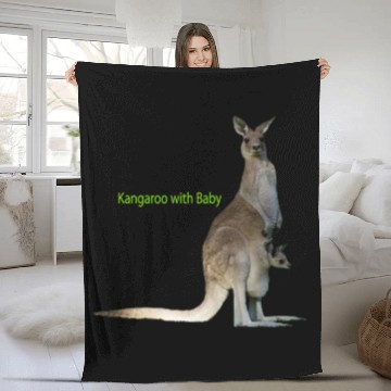 Discover baby with kangaroo Fleece Blankets