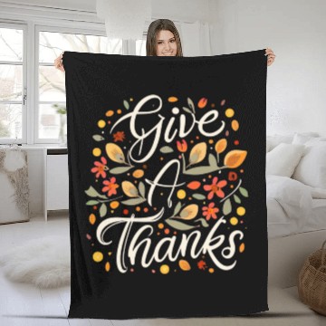 Discover Happy Fall Ya All Thanksgiving Autumn Design Fleece Blankets