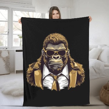 Discover Mafia gorilla Fleece Blankets