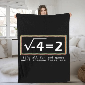 Discover It's All Fun And Games, Math Fleece Blankets