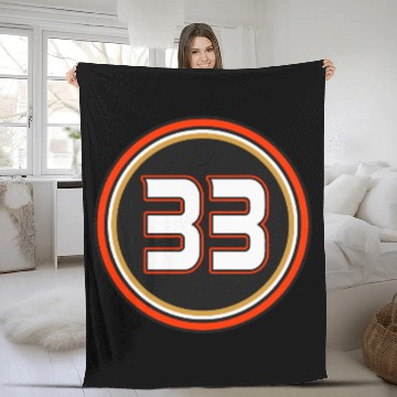 Discover Jakob Silfverberg Number 33 Jersey Anaheim Ducks Fleece Blankets