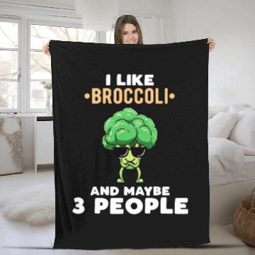 Discover I Like Broccoli And Maybe 3 People Vegetable Fleece Blankets